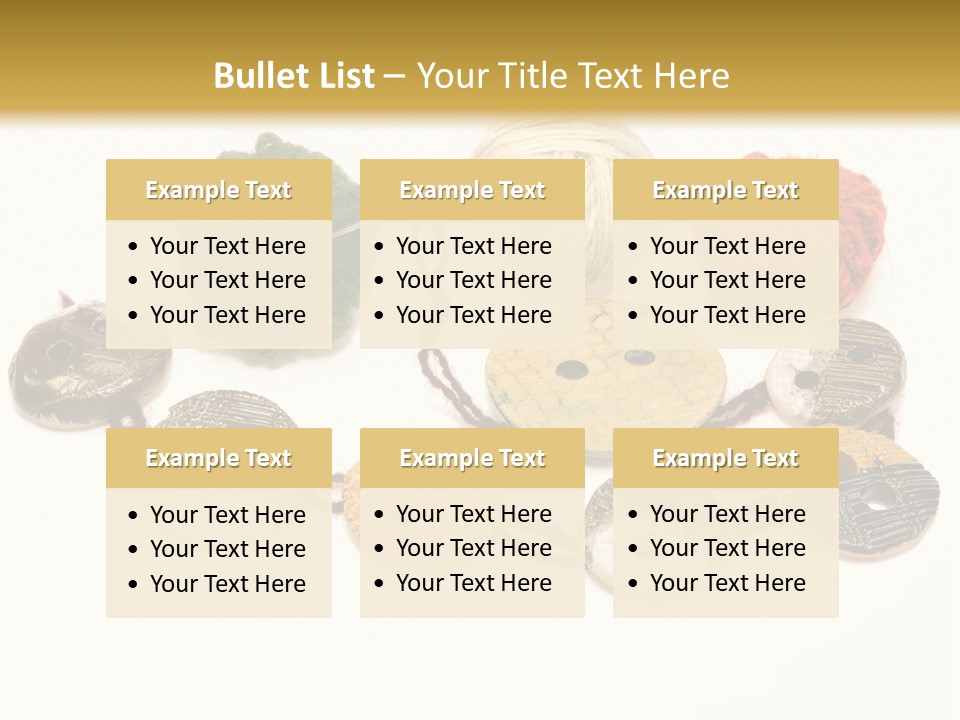 Button Isolated Fashion PowerPoint Template