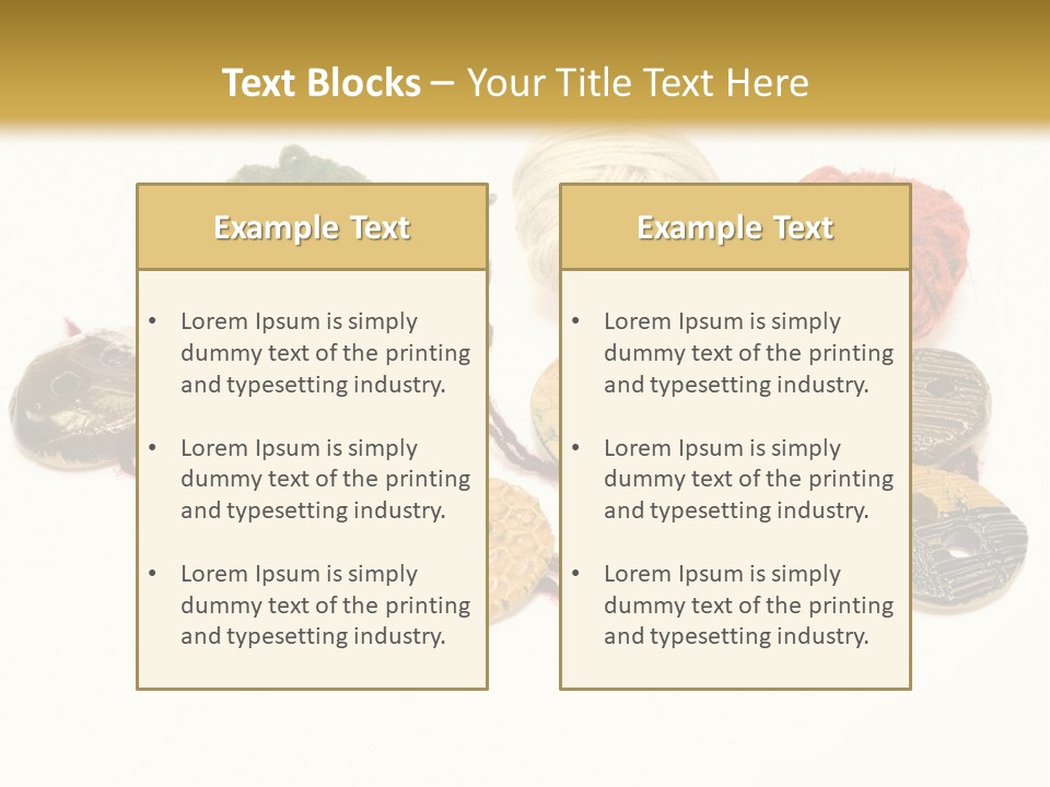 Button Isolated Fashion PowerPoint Template