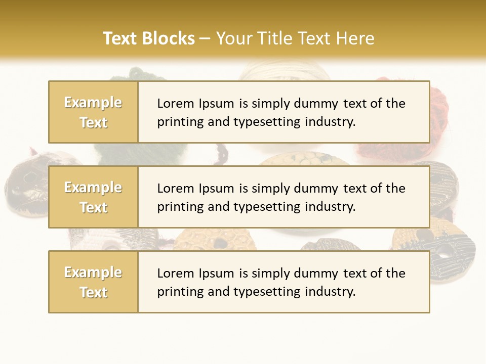 Button Isolated Fashion PowerPoint Template