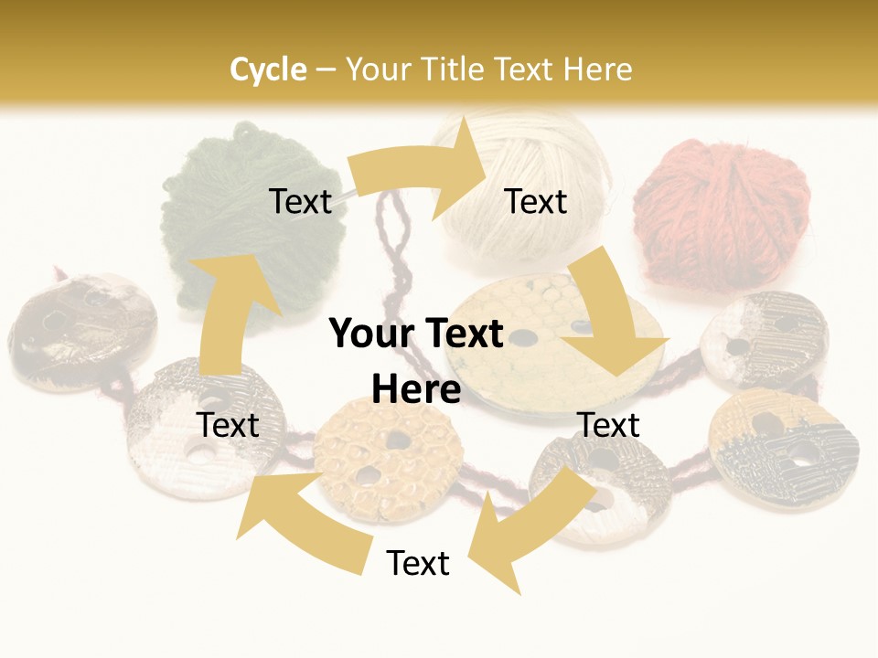Button Isolated Fashion PowerPoint Template