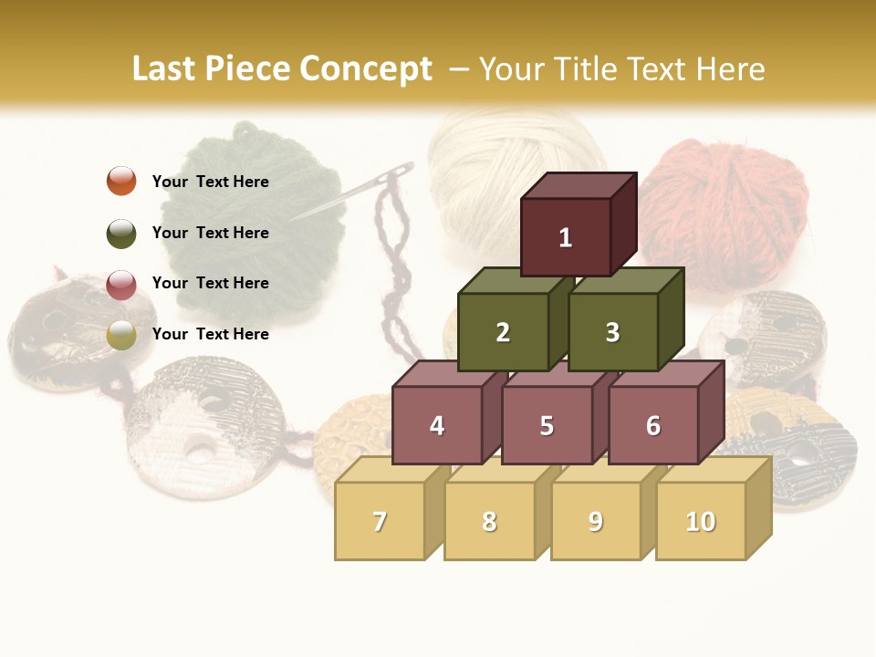 Button Isolated Fashion PowerPoint Template