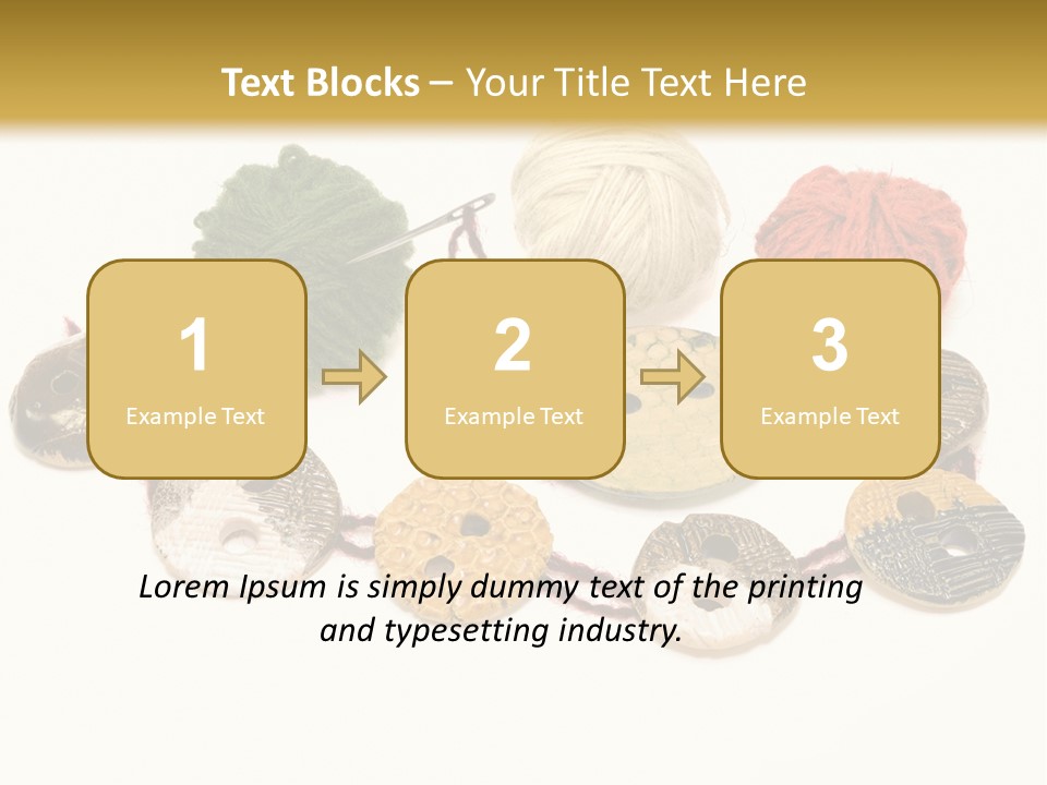 Button Isolated Fashion PowerPoint Template