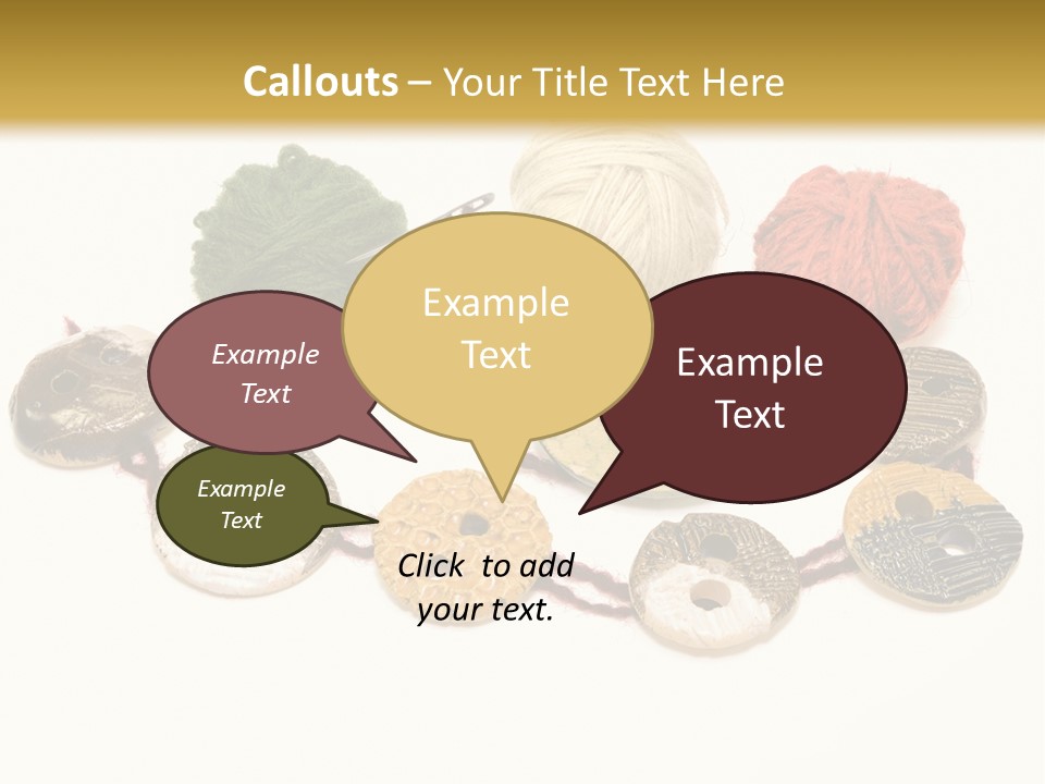 Button Isolated Fashion PowerPoint Template