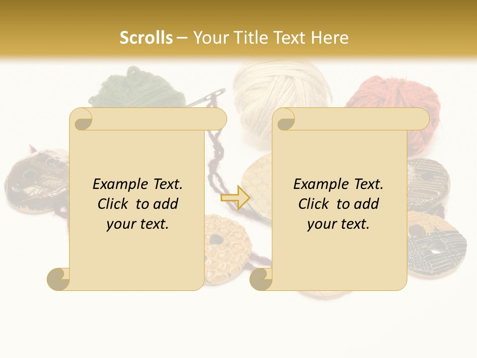Button Isolated Fashion PowerPoint Template