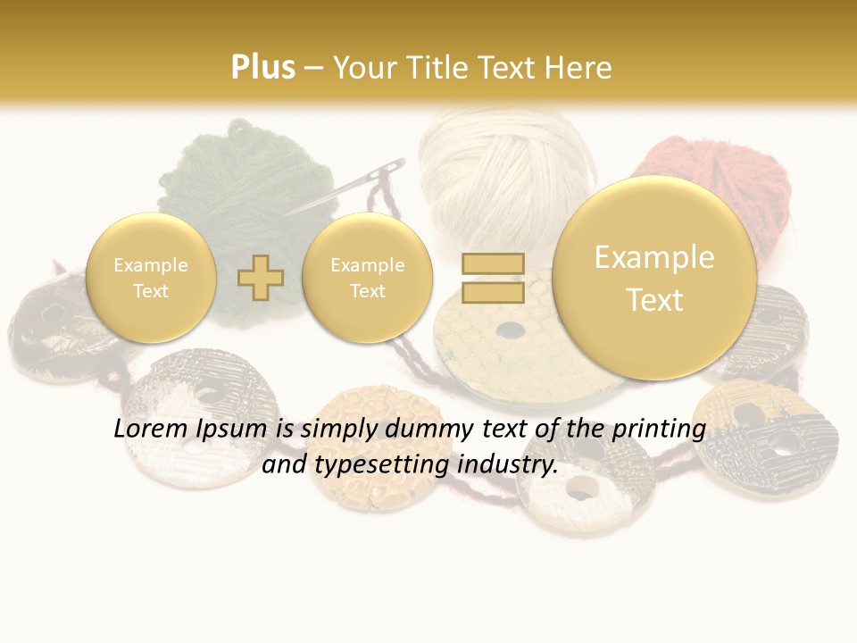Button Isolated Fashion PowerPoint Template
