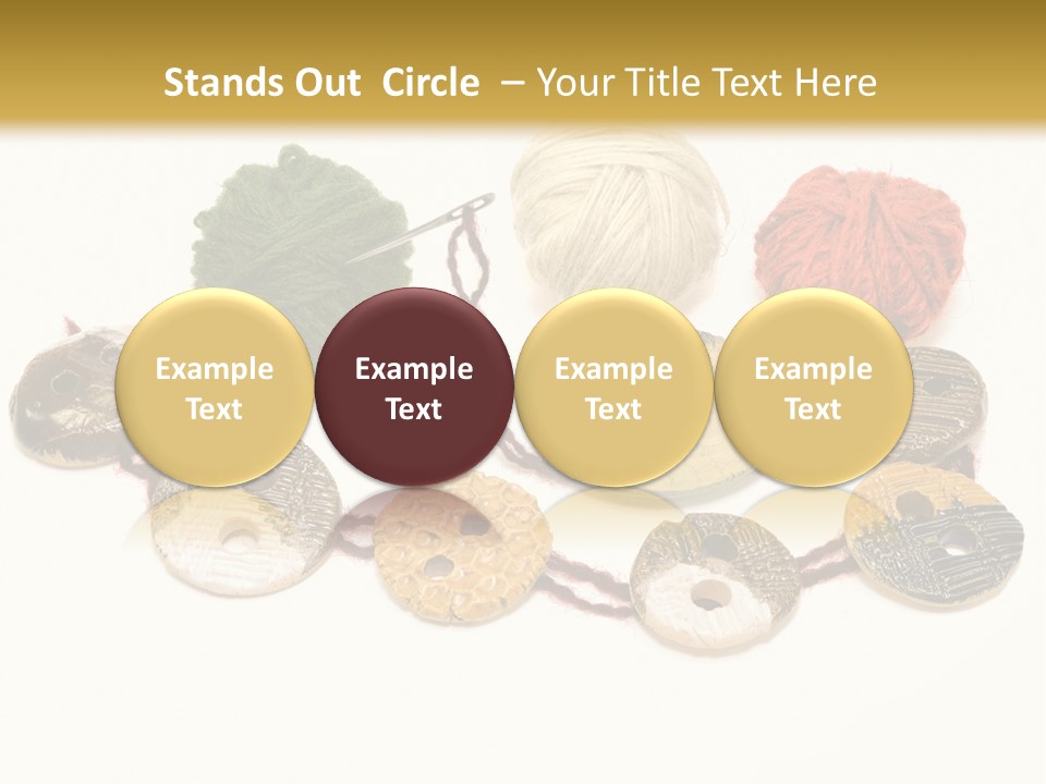 Button Isolated Fashion PowerPoint Template