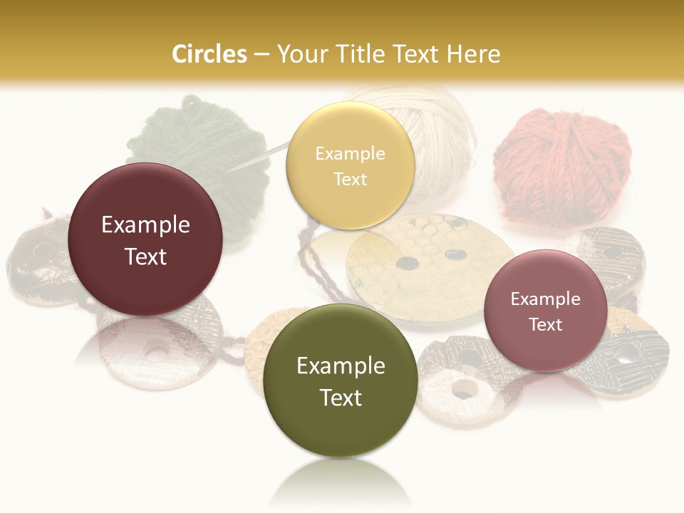 Button Isolated Fashion PowerPoint Template