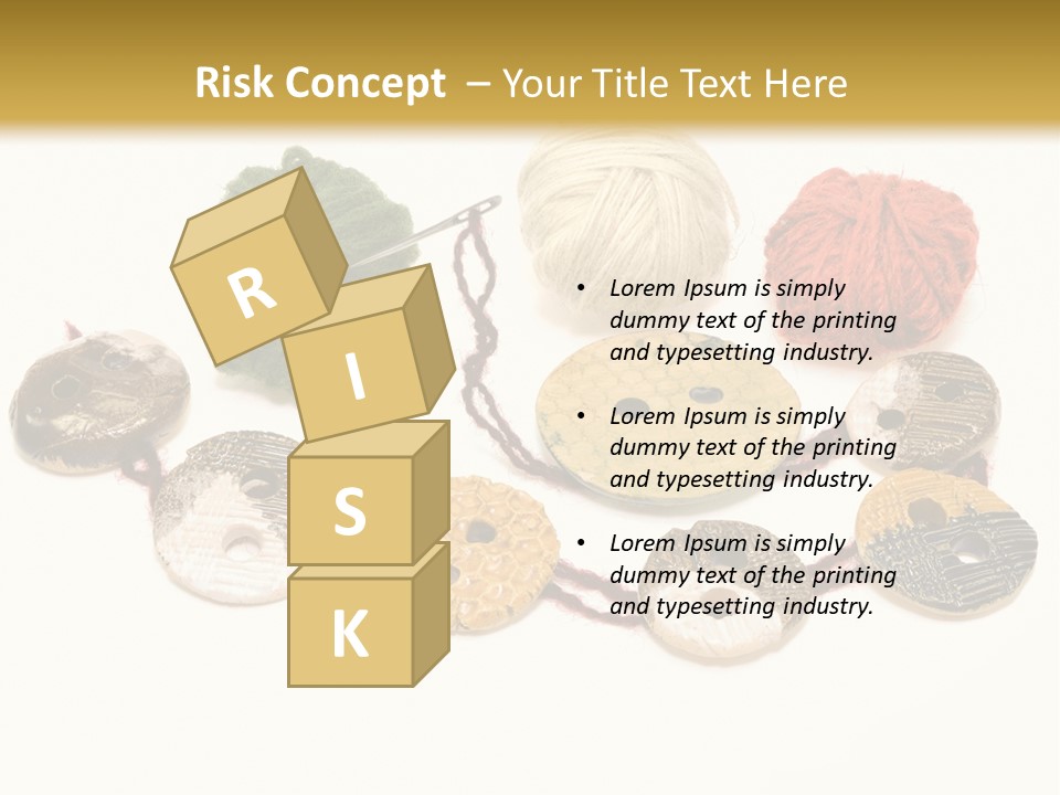 Button Isolated Fashion PowerPoint Template