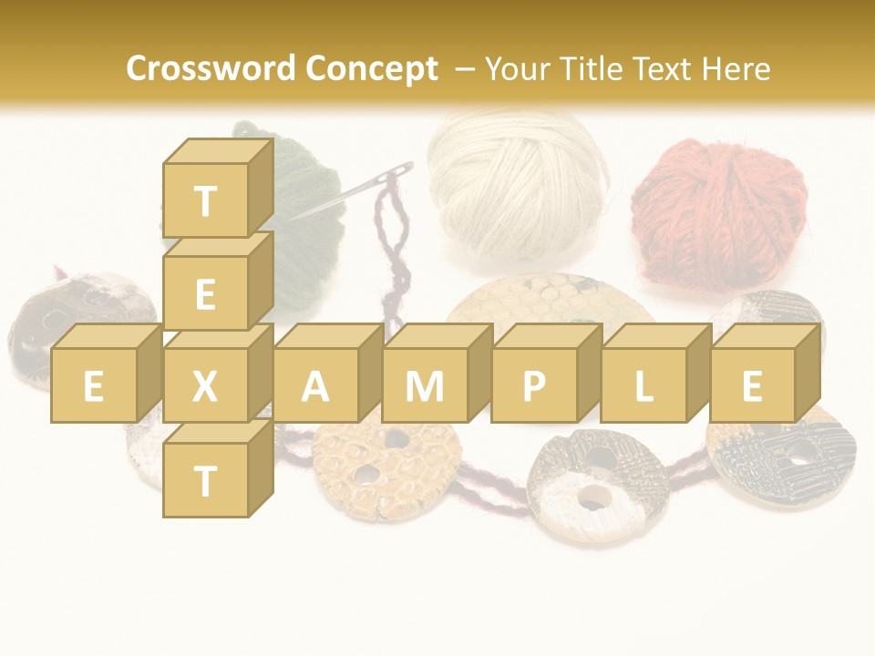 Button Isolated Fashion PowerPoint Template