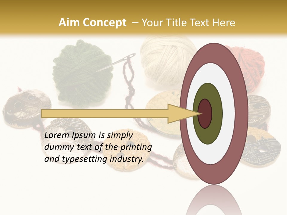 Button Isolated Fashion PowerPoint Template