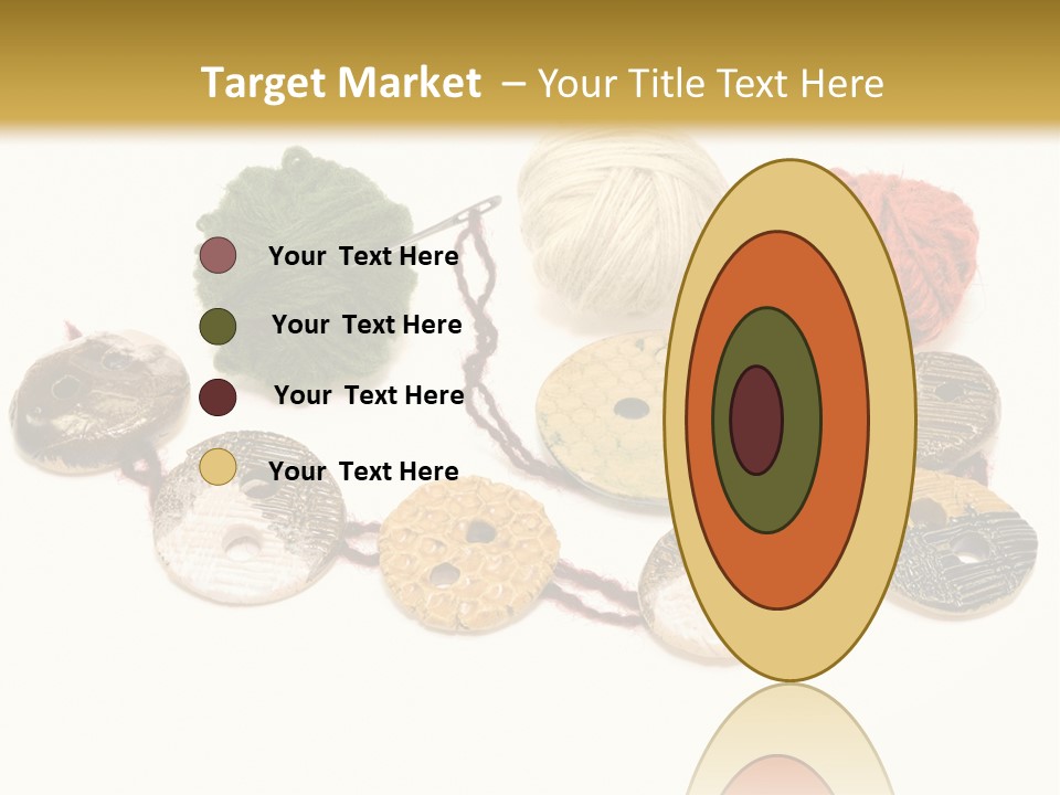 Button Isolated Fashion PowerPoint Template