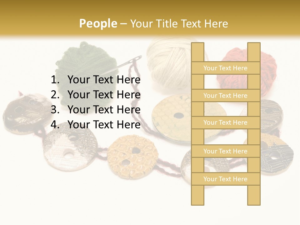 Button Isolated Fashion PowerPoint Template