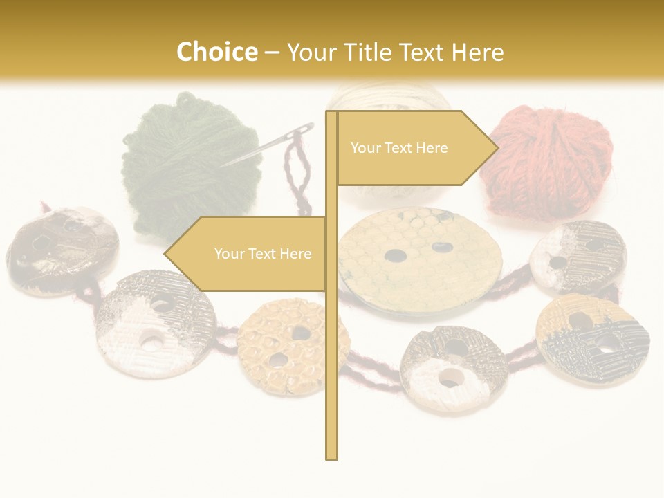 Button Isolated Fashion PowerPoint Template