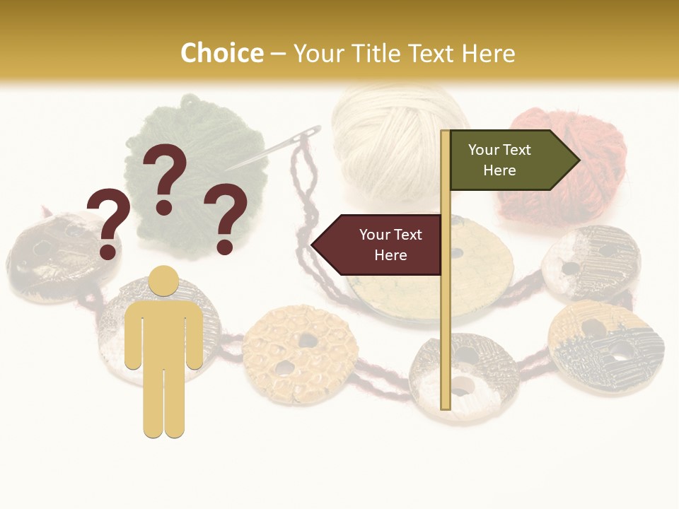 Button Isolated Fashion PowerPoint Template