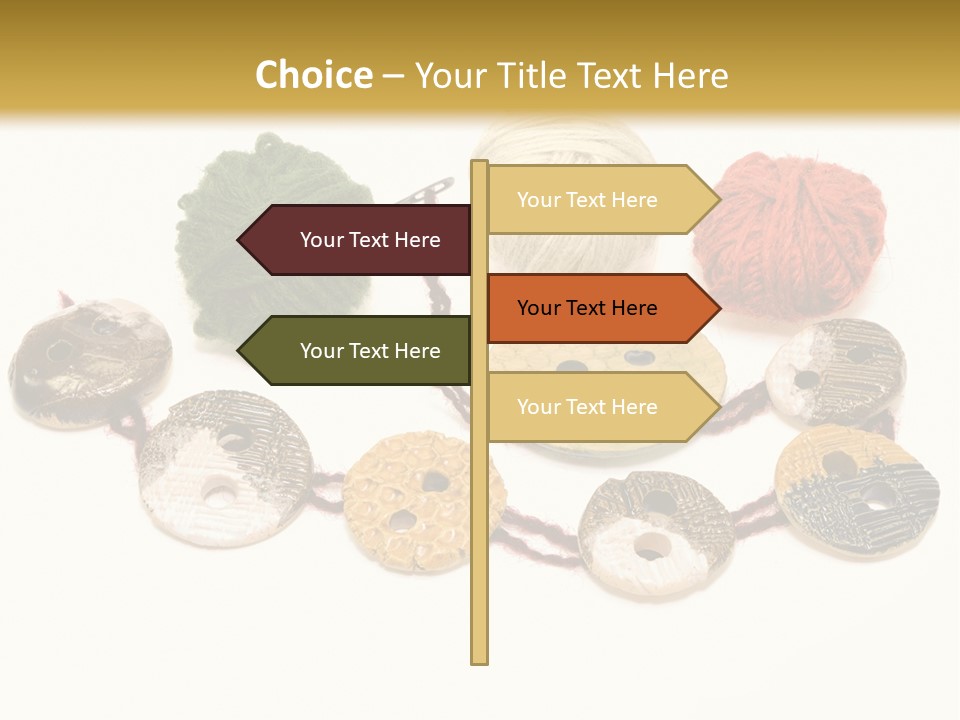 Button Isolated Fashion PowerPoint Template