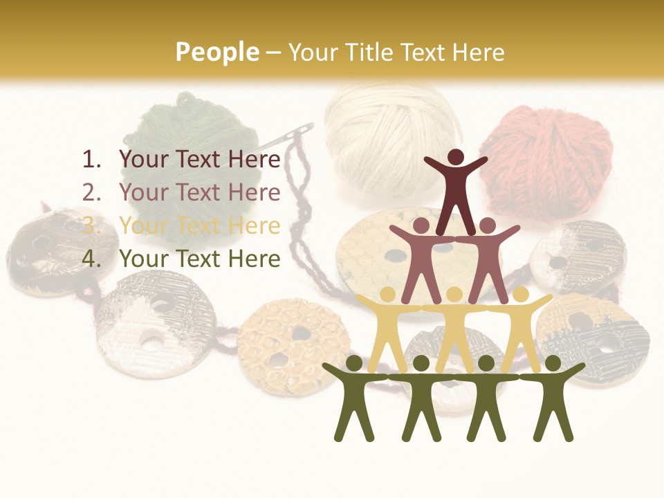 Button Isolated Fashion PowerPoint Template