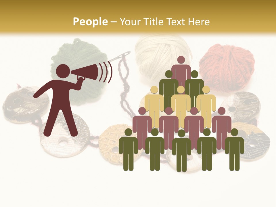 Button Isolated Fashion PowerPoint Template