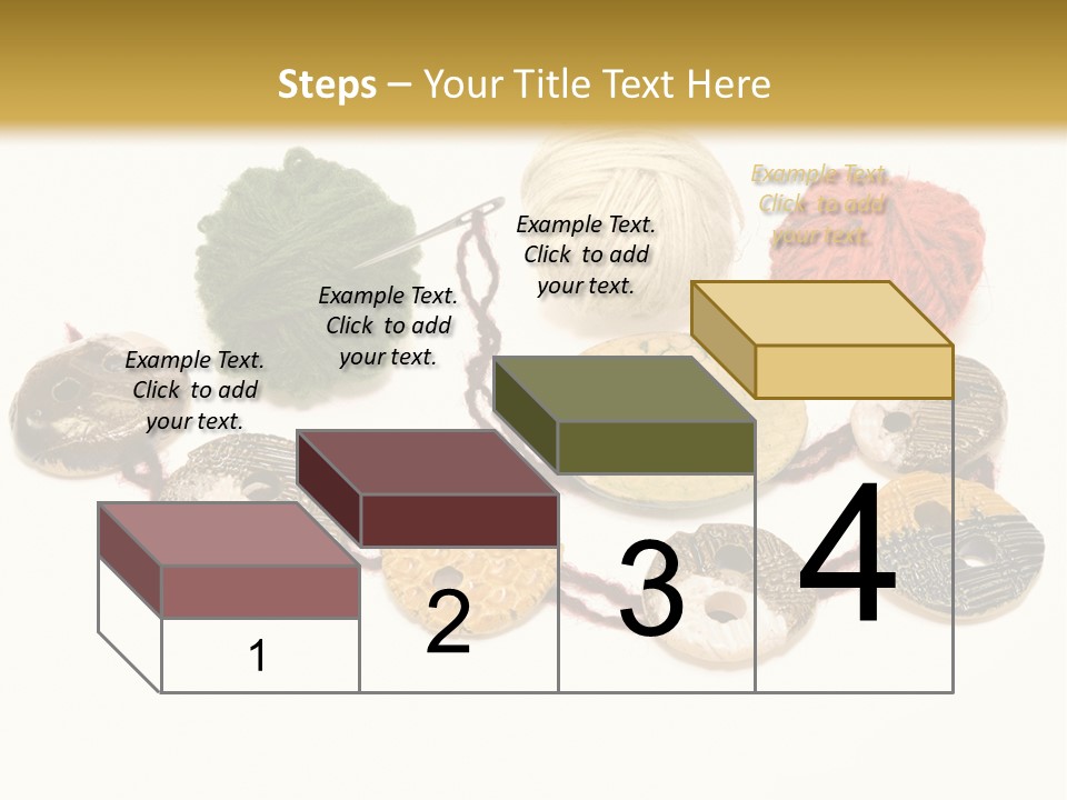 Button Isolated Fashion PowerPoint Template