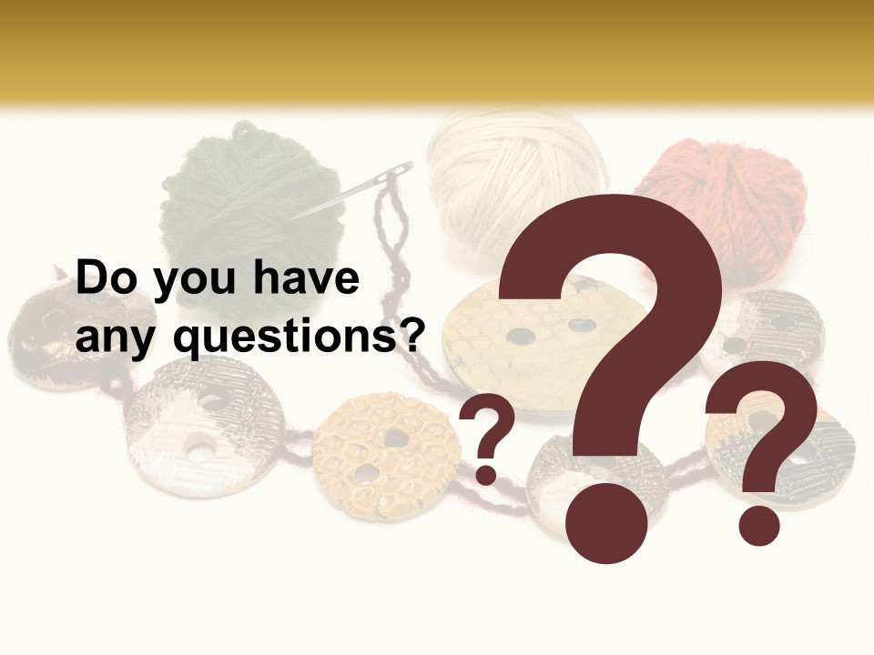 Button Isolated Fashion PowerPoint Template