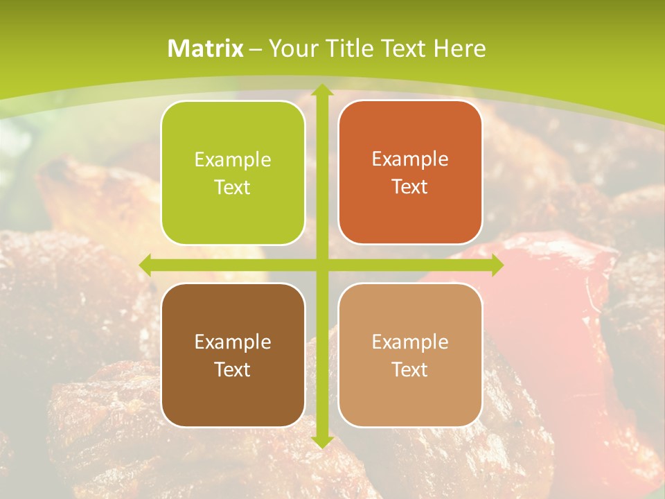Grilled Pepper Kebap PowerPoint Template
