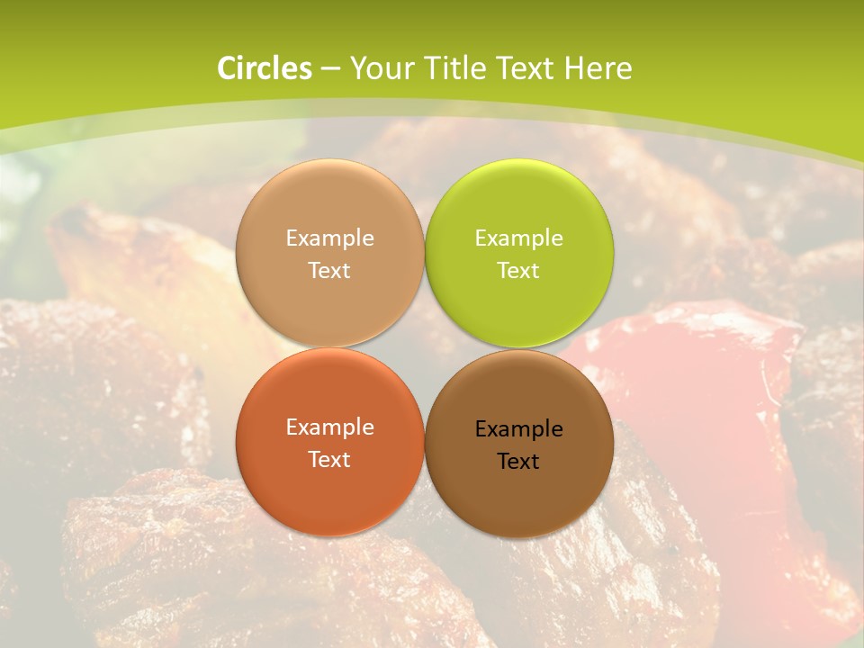 Grilled Pepper Kebap PowerPoint Template