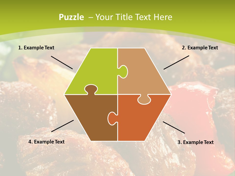 Grilled Pepper Kebap PowerPoint Template