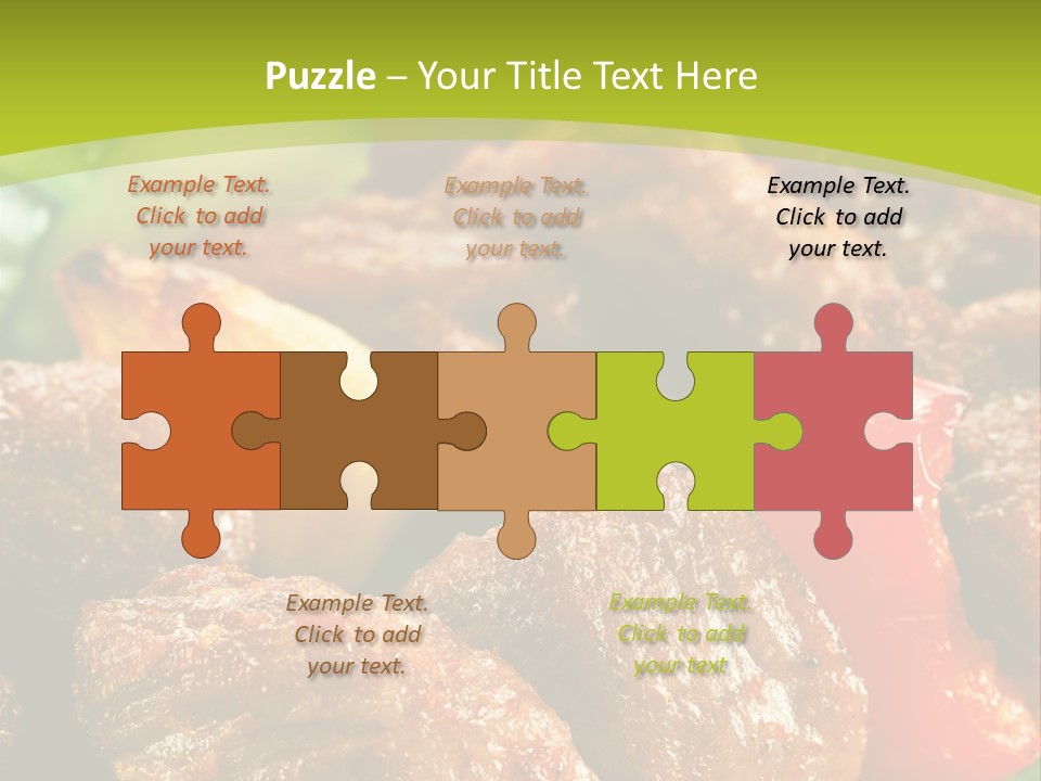 Grilled Pepper Kebap PowerPoint Template