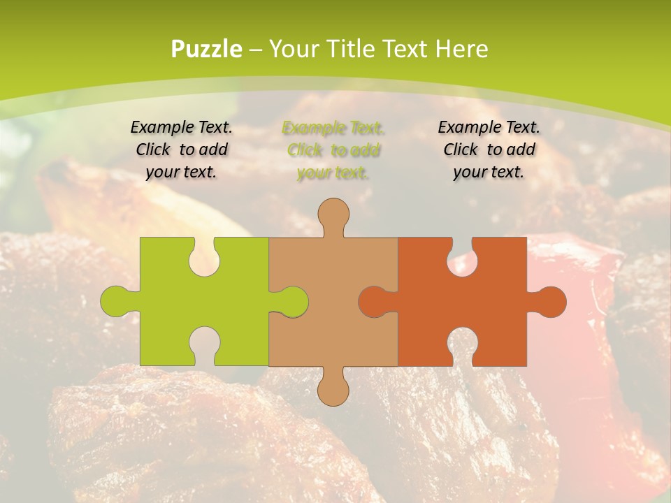 Grilled Pepper Kebap PowerPoint Template