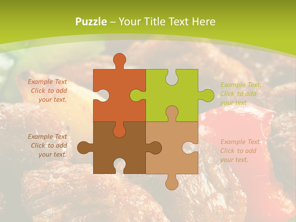 Grilled Pepper Kebap PowerPoint Template