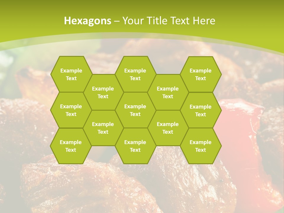 Grilled Pepper Kebap PowerPoint Template