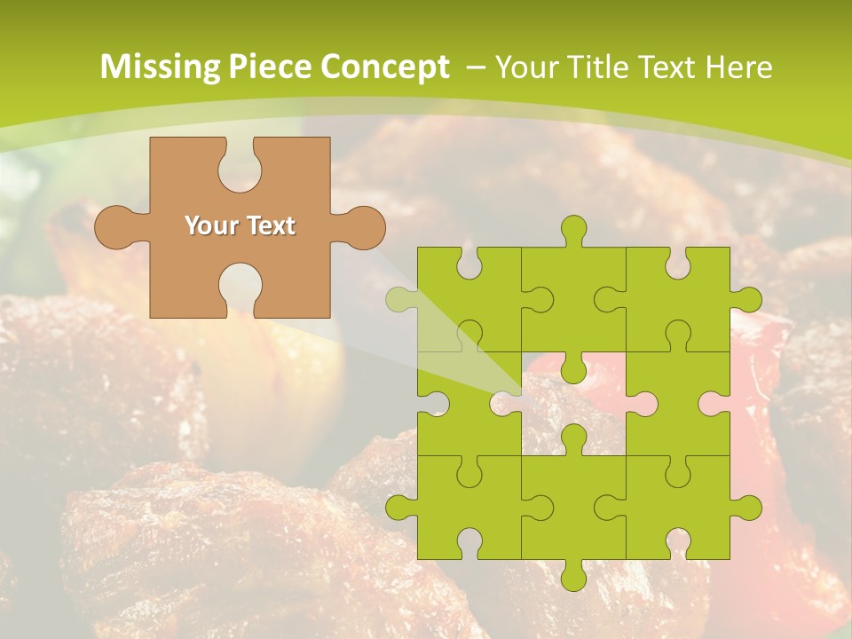 Grilled Pepper Kebap PowerPoint Template