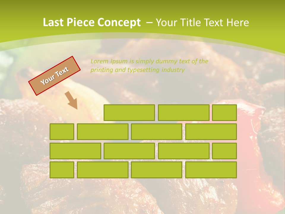 Grilled Pepper Kebap PowerPoint Template