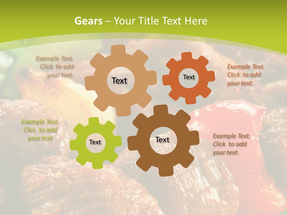 Grilled Pepper Kebap PowerPoint Template