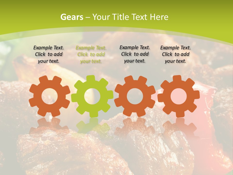 Grilled Pepper Kebap PowerPoint Template