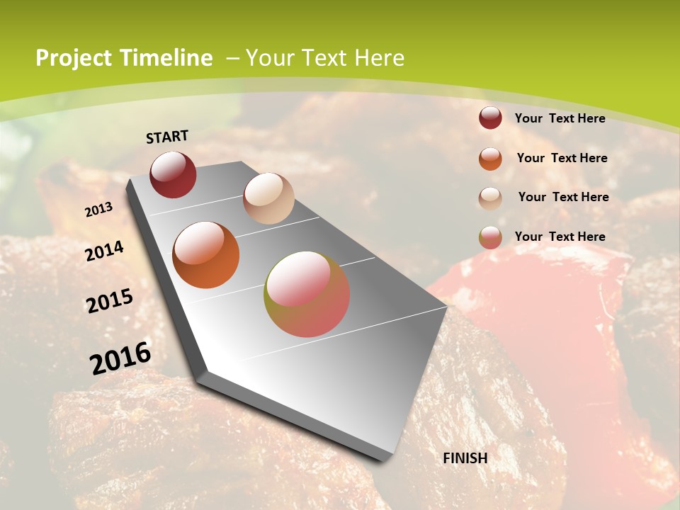 Grilled Pepper Kebap PowerPoint Template