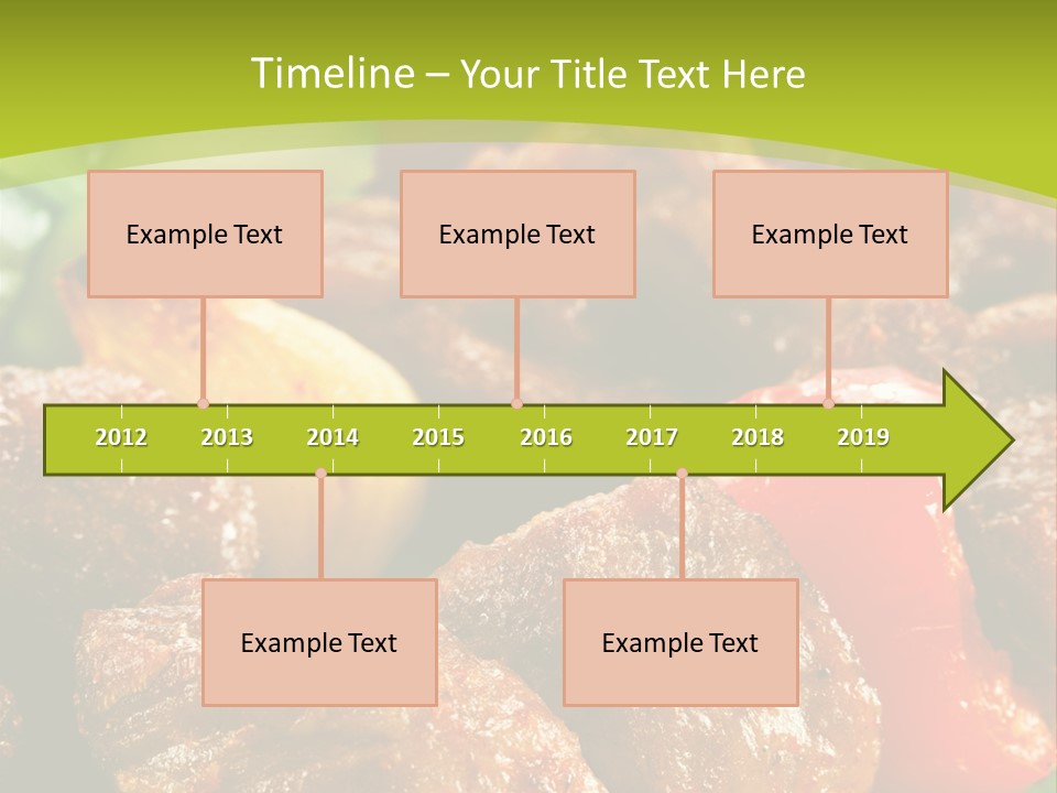 Grilled Pepper Kebap PowerPoint Template