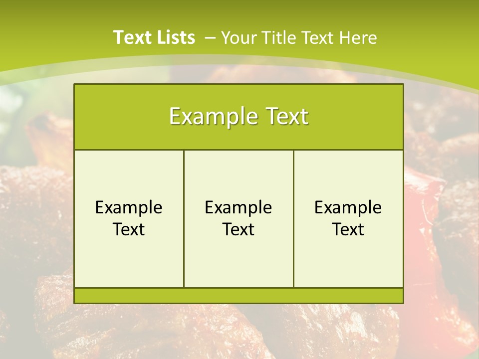 Grilled Pepper Kebap PowerPoint Template