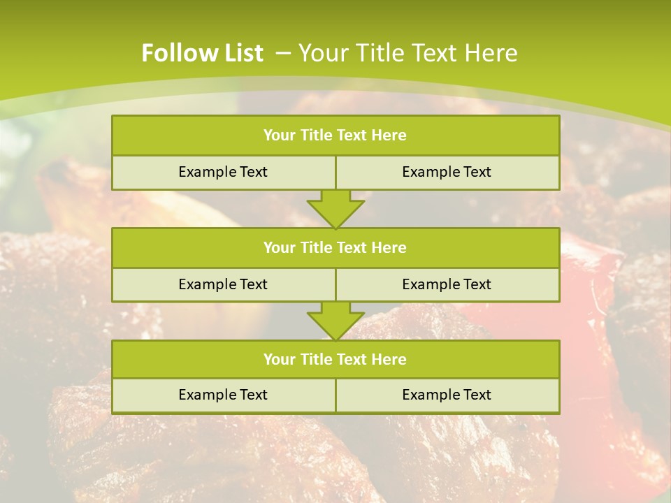 Grilled Pepper Kebap PowerPoint Template