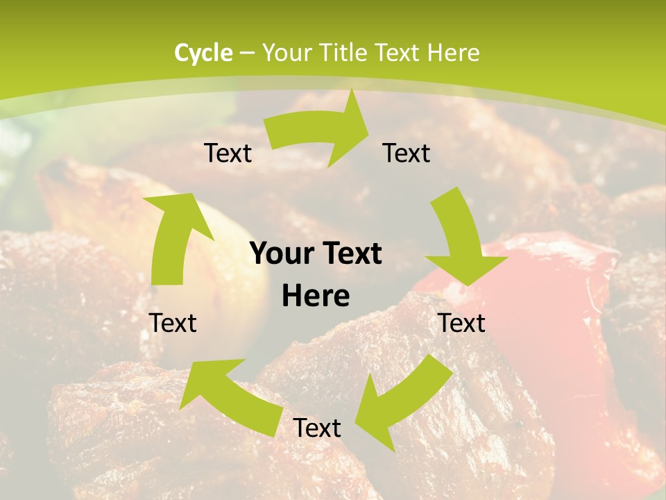 Grilled Pepper Kebap PowerPoint Template