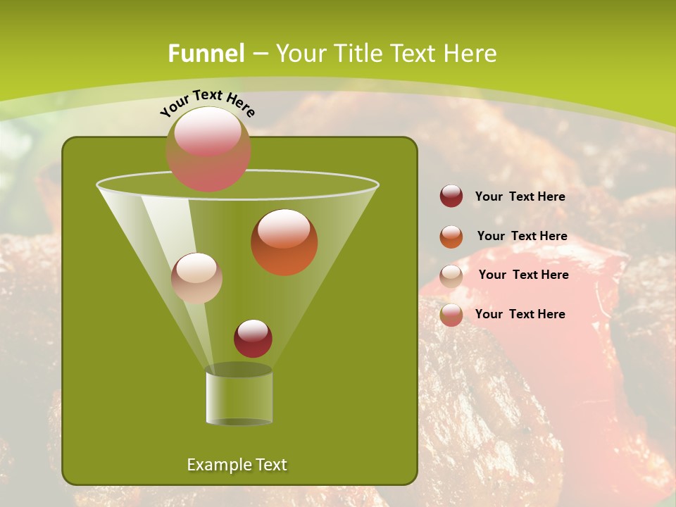 Grilled Pepper Kebap PowerPoint Template