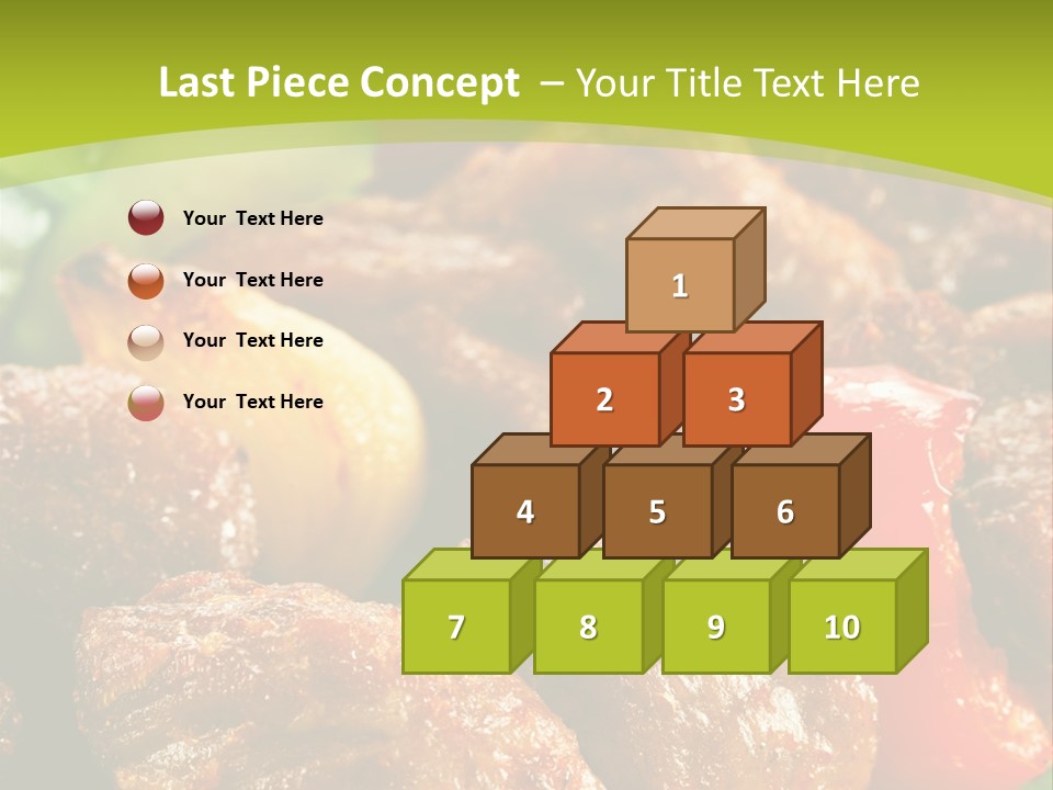 Grilled Pepper Kebap PowerPoint Template