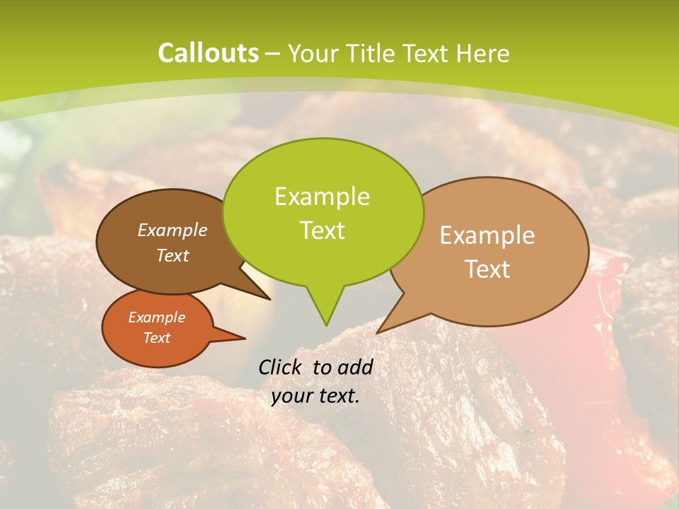 Grilled Pepper Kebap PowerPoint Template