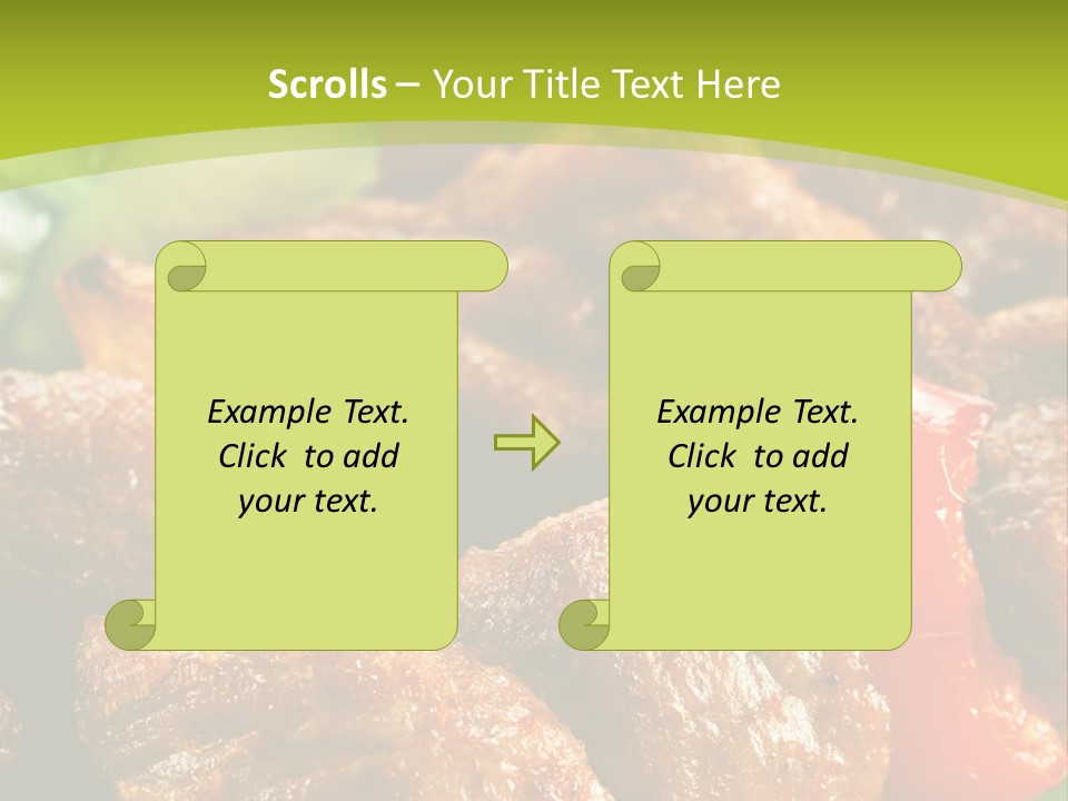 Grilled Pepper Kebap PowerPoint Template