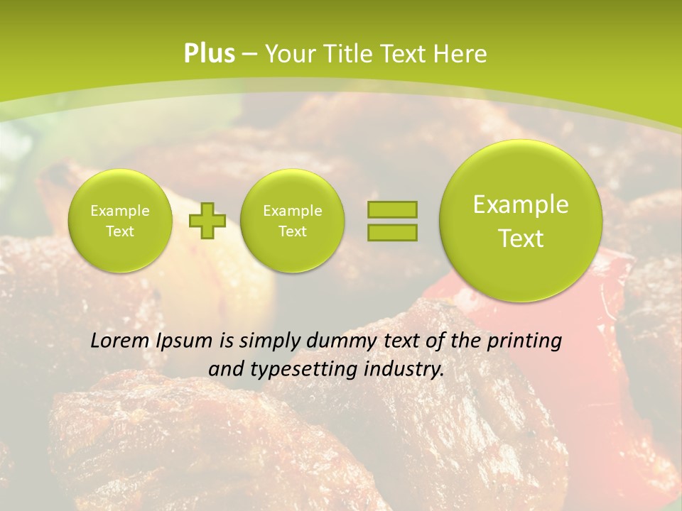Grilled Pepper Kebap PowerPoint Template