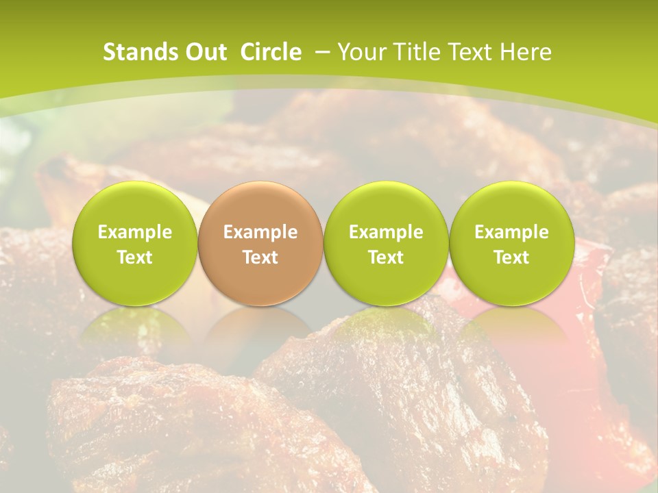 Grilled Pepper Kebap PowerPoint Template