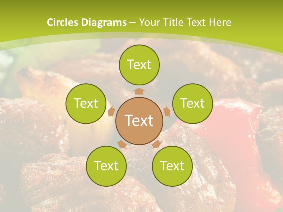 Grilled Pepper Kebap PowerPoint Template