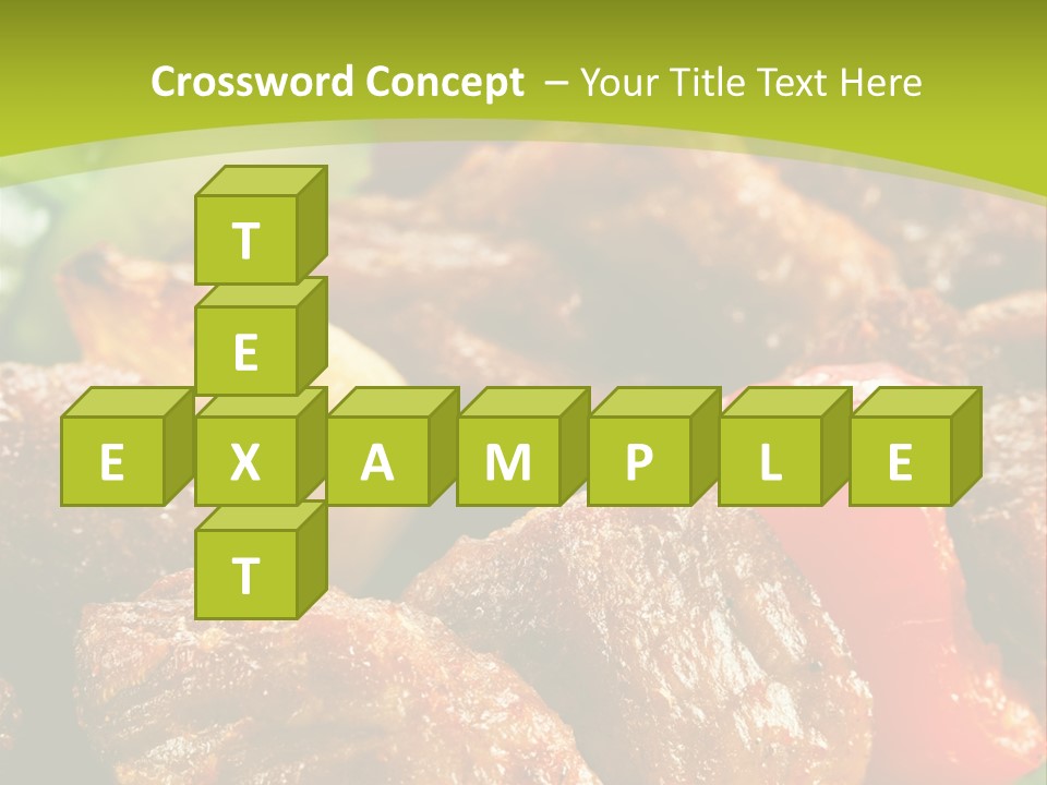 Grilled Pepper Kebap PowerPoint Template