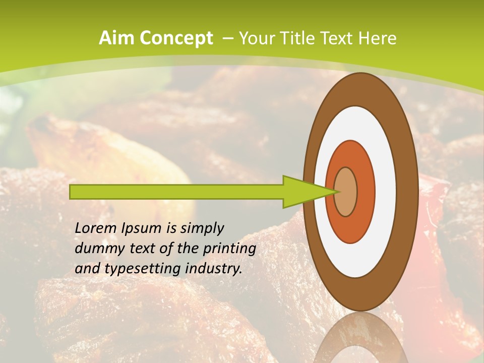 Grilled Pepper Kebap PowerPoint Template