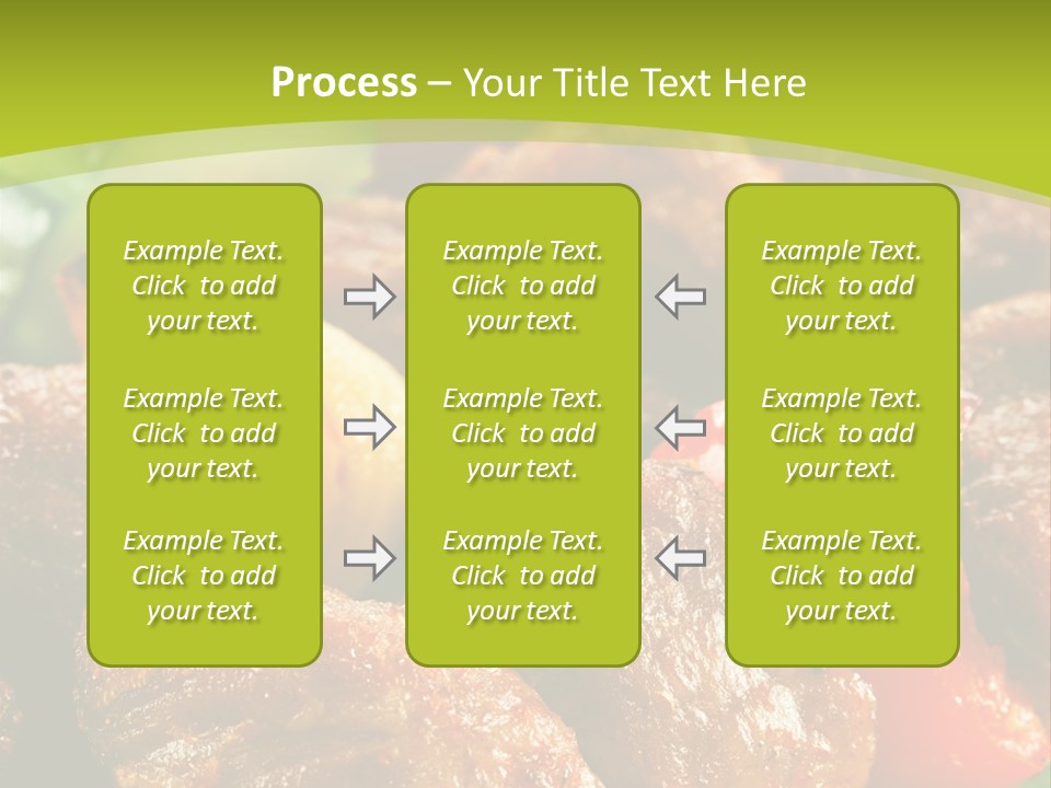 Grilled Pepper Kebap PowerPoint Template