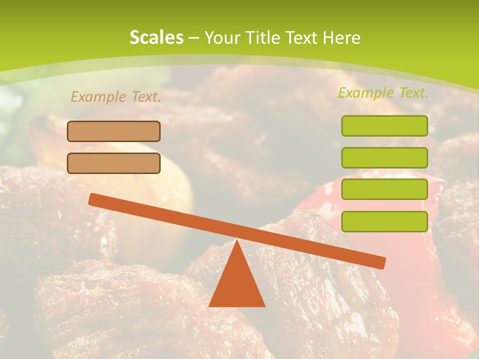 Grilled Pepper Kebap PowerPoint Template